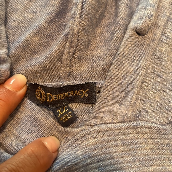 Women's light periwinkle Hooded Sweater - Picture 2 of 4